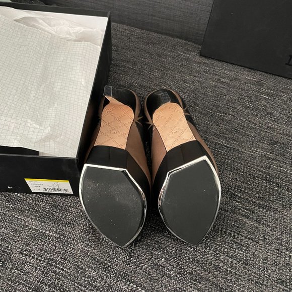 L.A.M.B. Dolores Taupe Geometric Platform Heels, BNIB - Picture 3 of 8